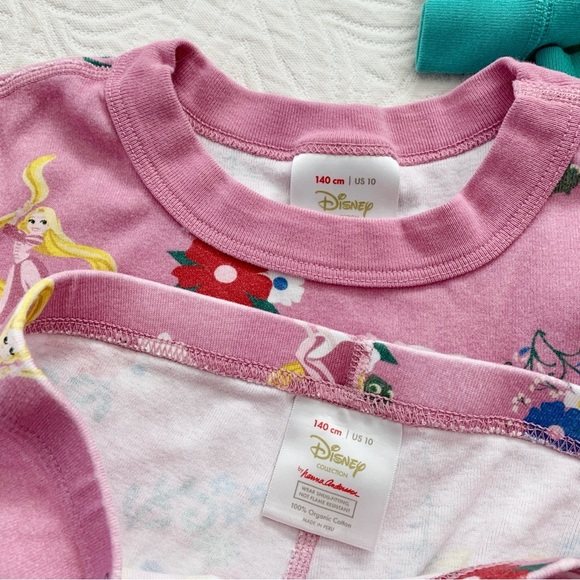 Hanna Andersson x Disney Princess Long Sleeve Pajamas (2 Sets - Rapunzel, Ariel) - Picture 2 of 5